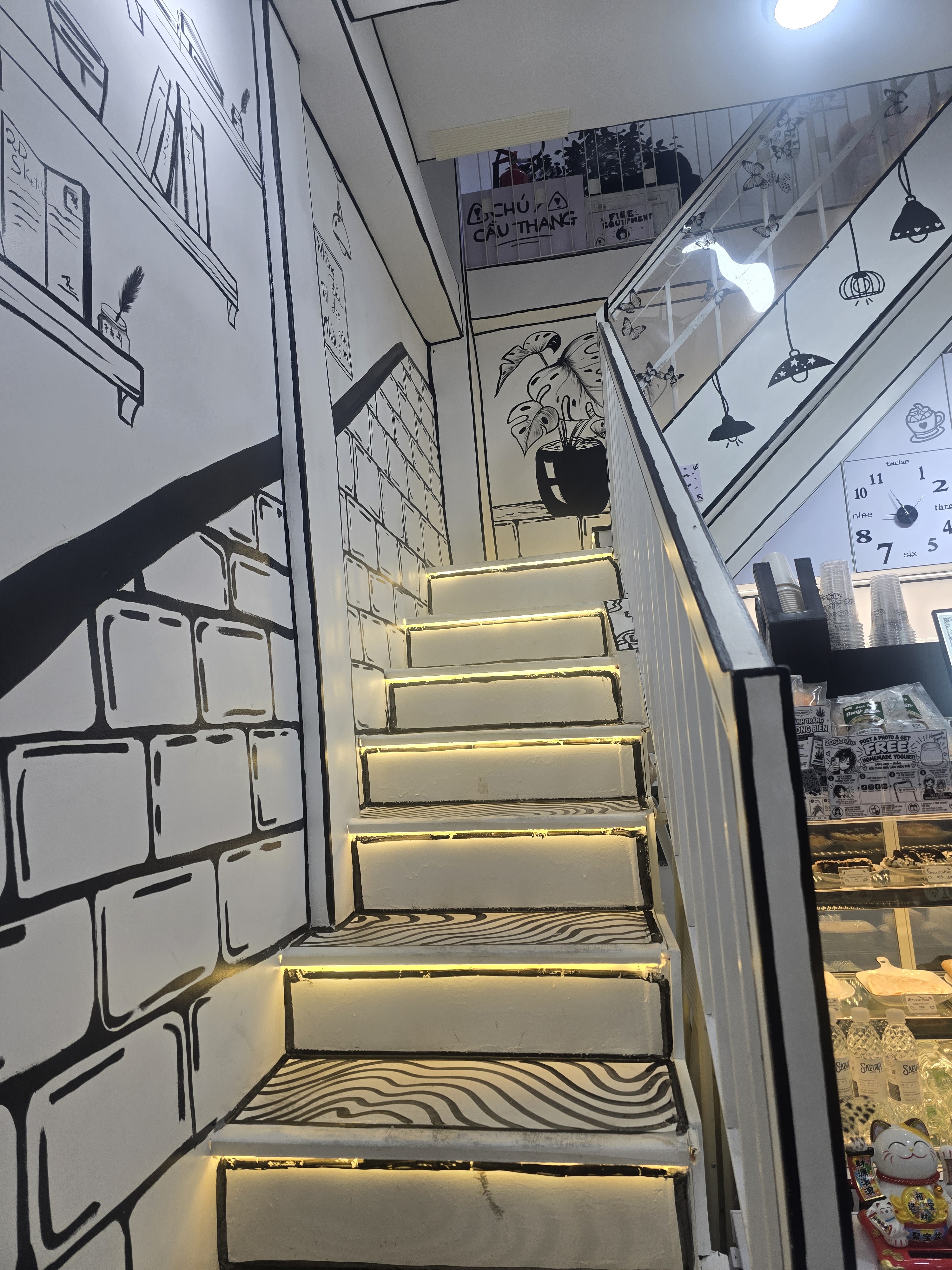 The comic staircase
