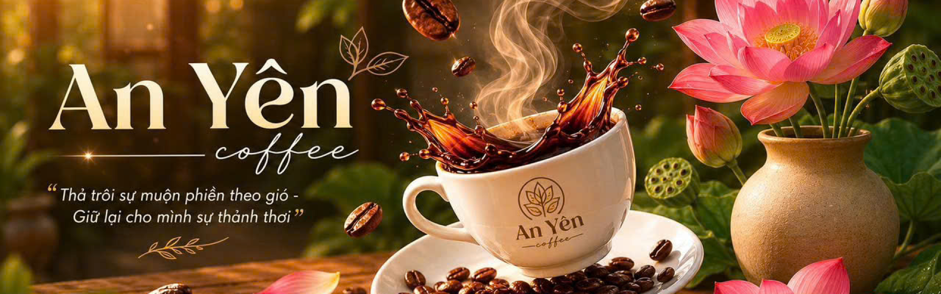Bảng hiệu An Yên Cafe & Tea