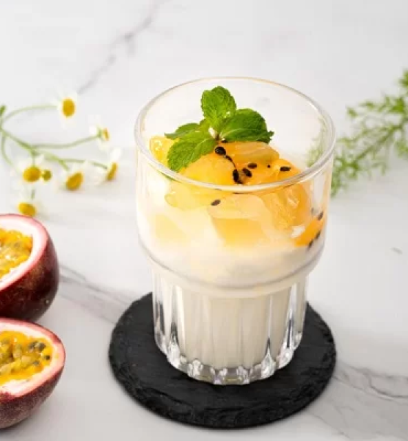 Passionfruit yogurt drink