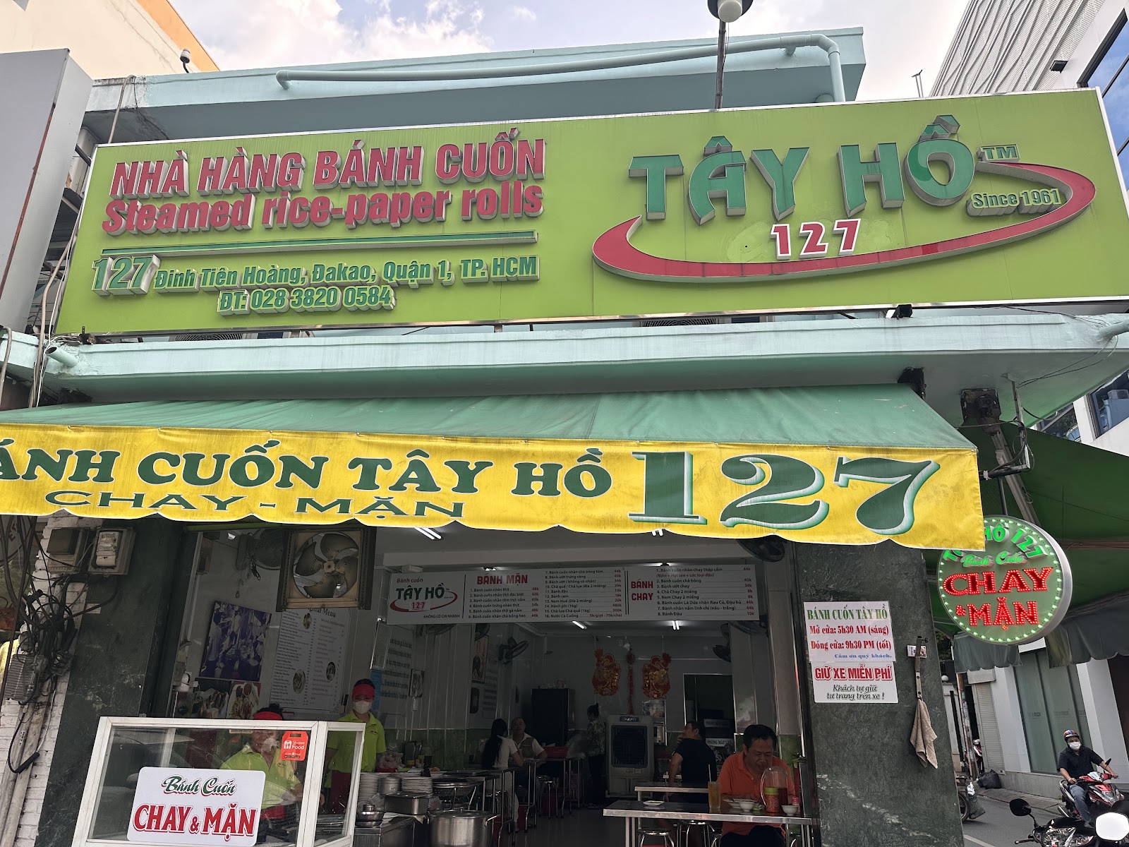 The Bánh Cuốn Tây Hồ 127 storefront (pending the venue photo pass)