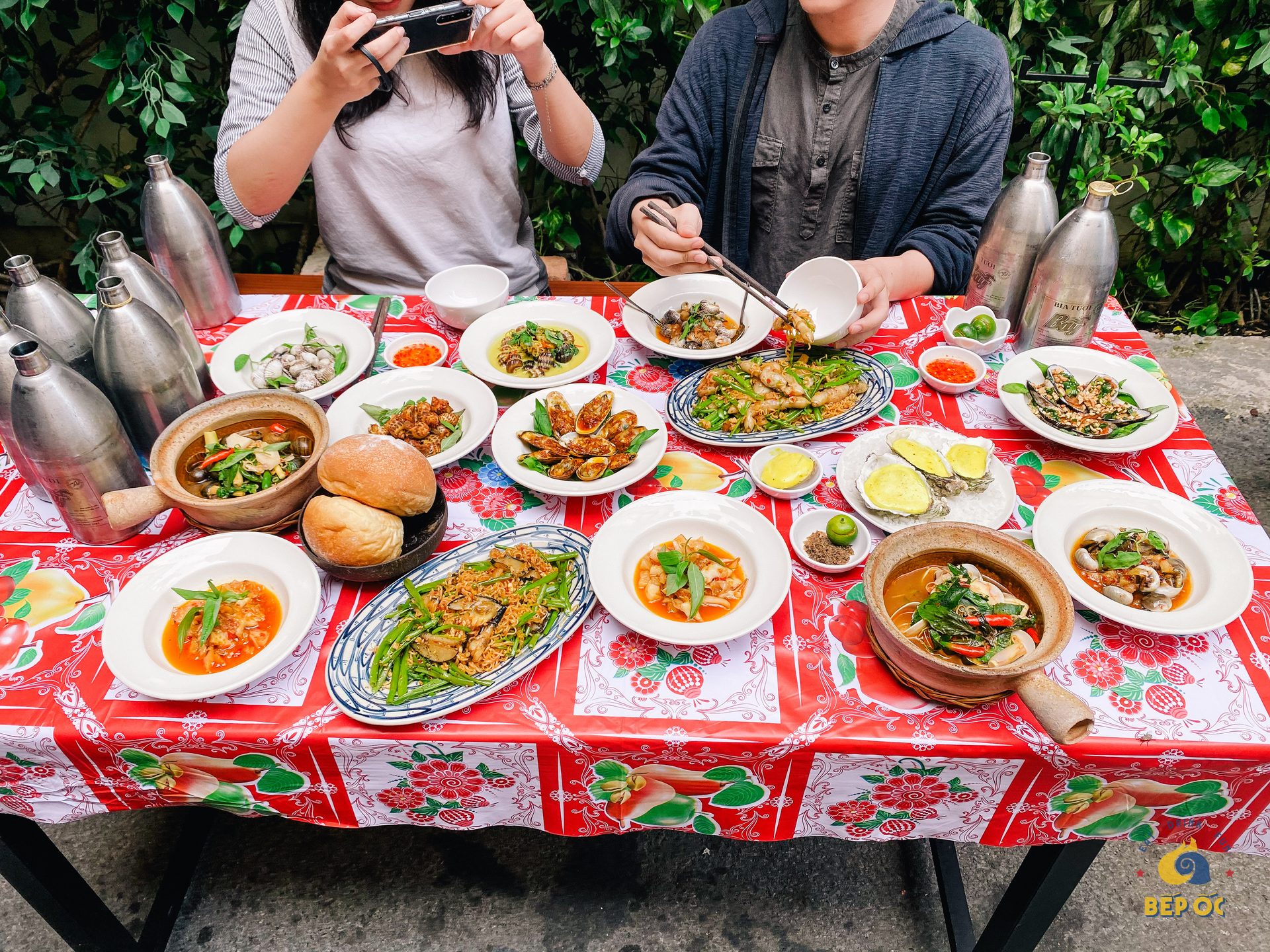 Không khí tại Bếp Ốc Sài Gòn