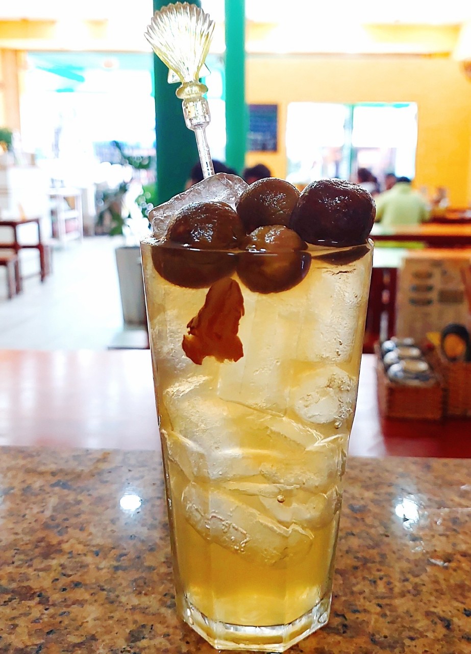 Iced tea alongside at Cô Hương Béo (pending the venue photo pass)