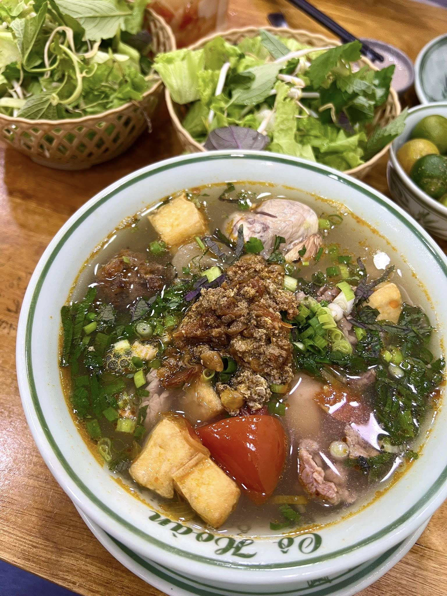 The steaming Northern-style bún riêu cua bowl (pending the venue photo pass)