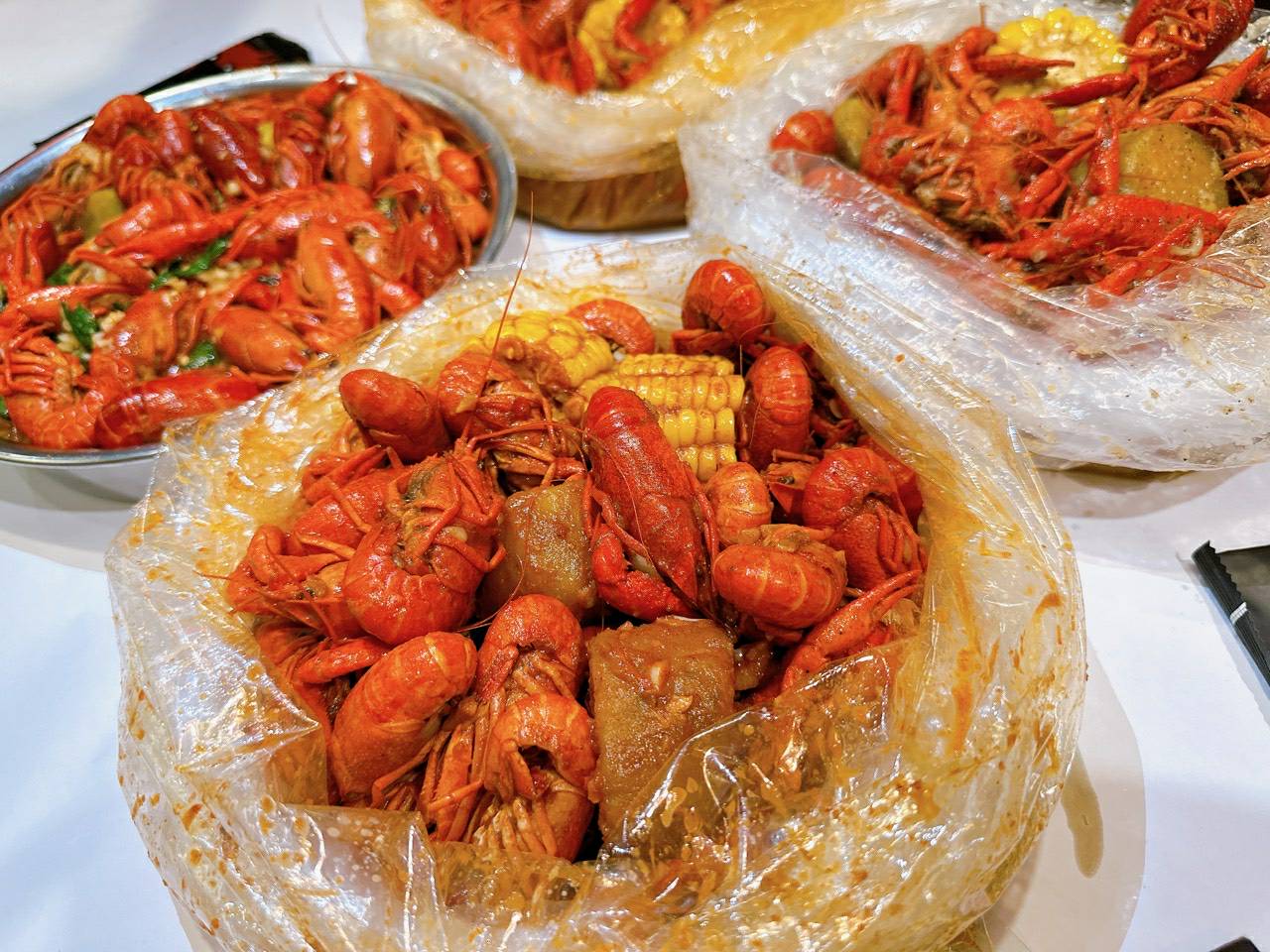Cajun crawfish boil bag