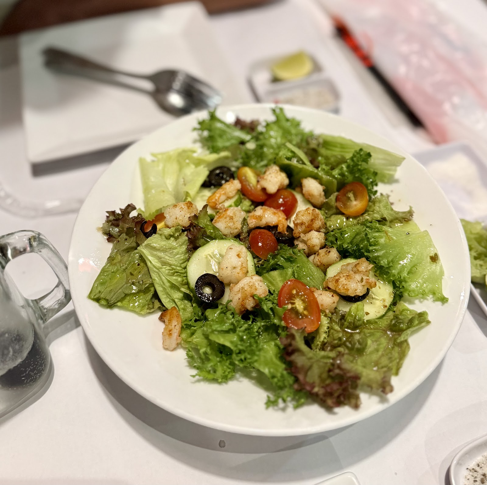 Shrimp salad at The Cajun Cua