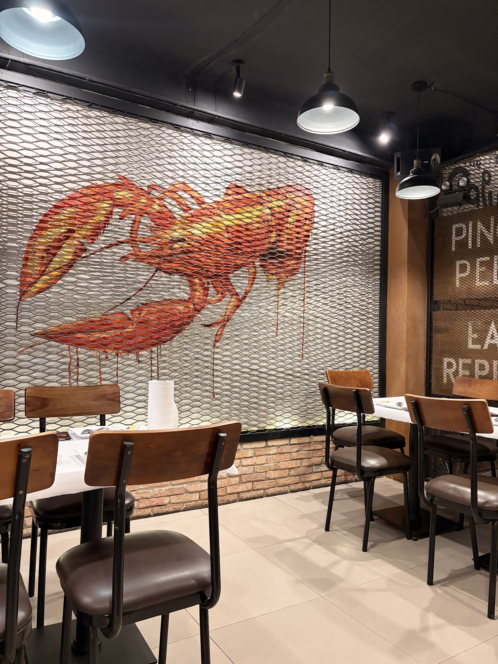 Mural inside The Cajun Cua