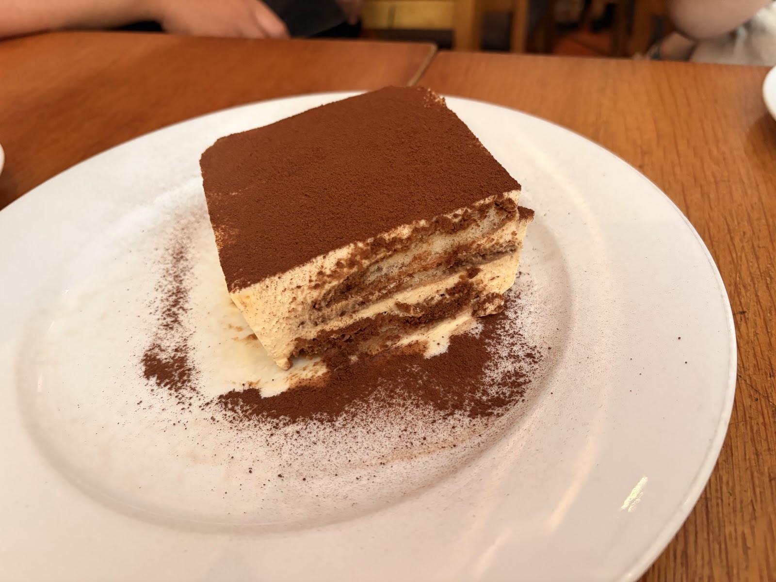 Cocoa-dusted tiramisu