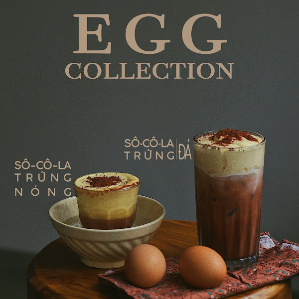 Ly cà phê trứng của Coffee Hut với lớp kem trứng bông mịn