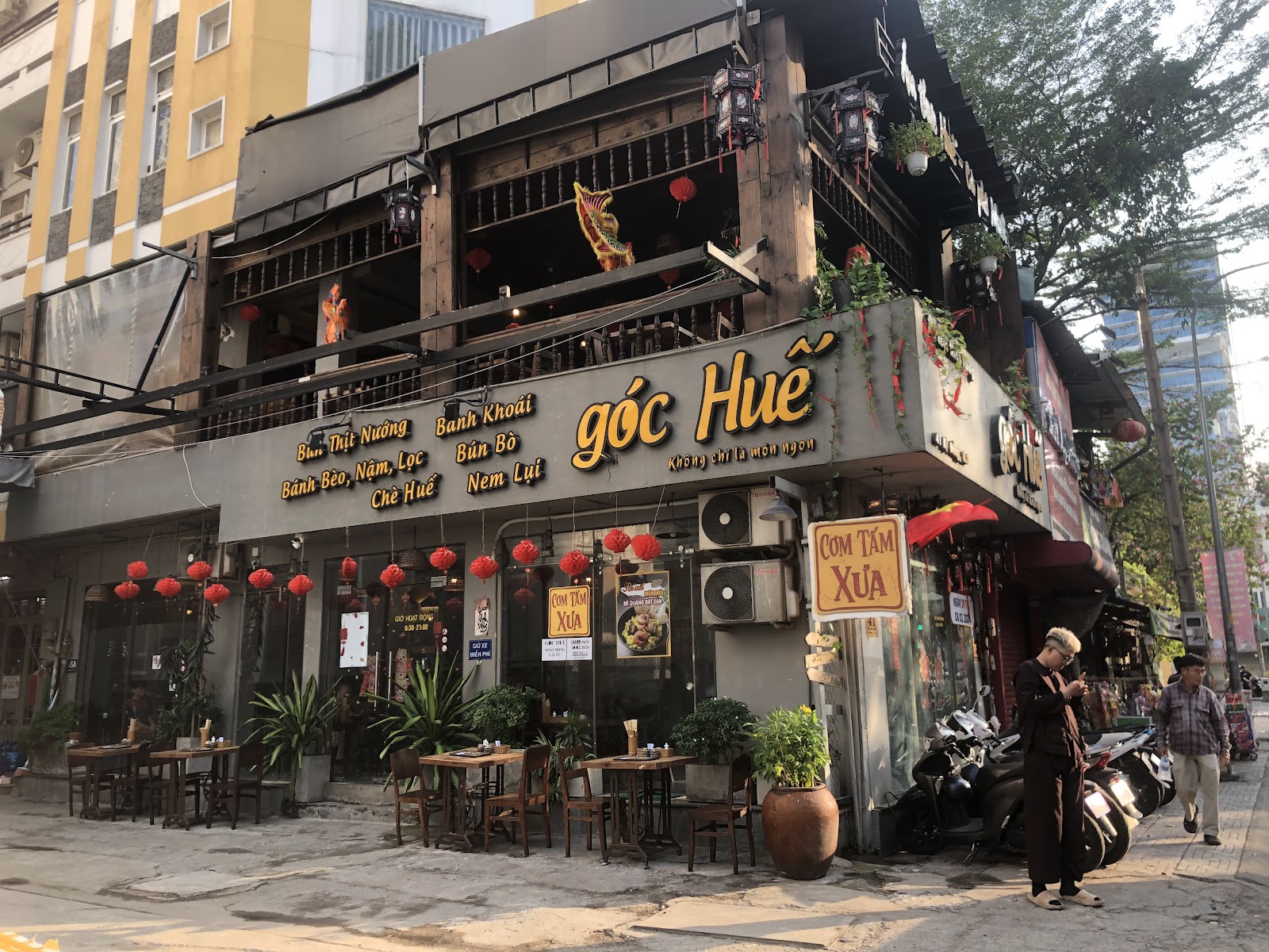 Mặt tiền quán Góc Huế tại 41 Kỳ Đồng (đang chờ đợt chụp ảnh)