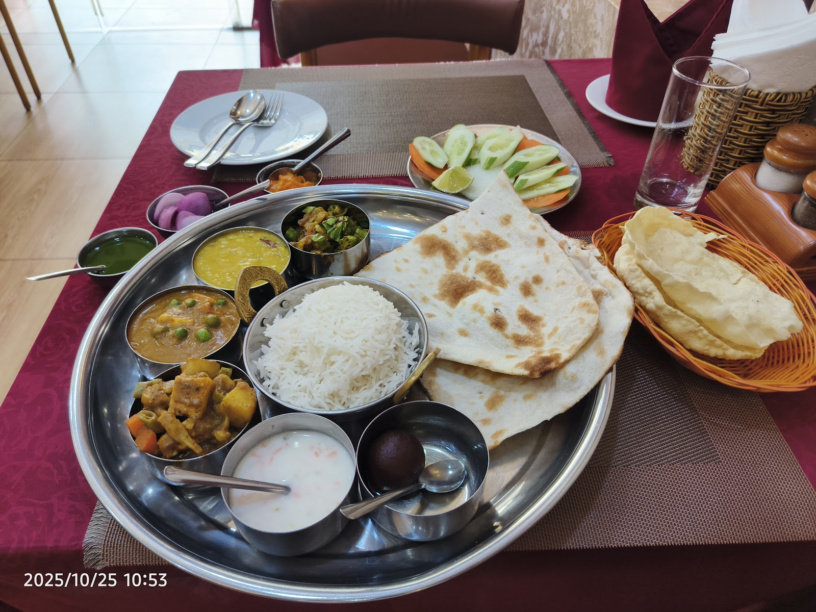 The generous thali tray