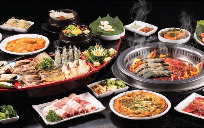 Seafood on the grill