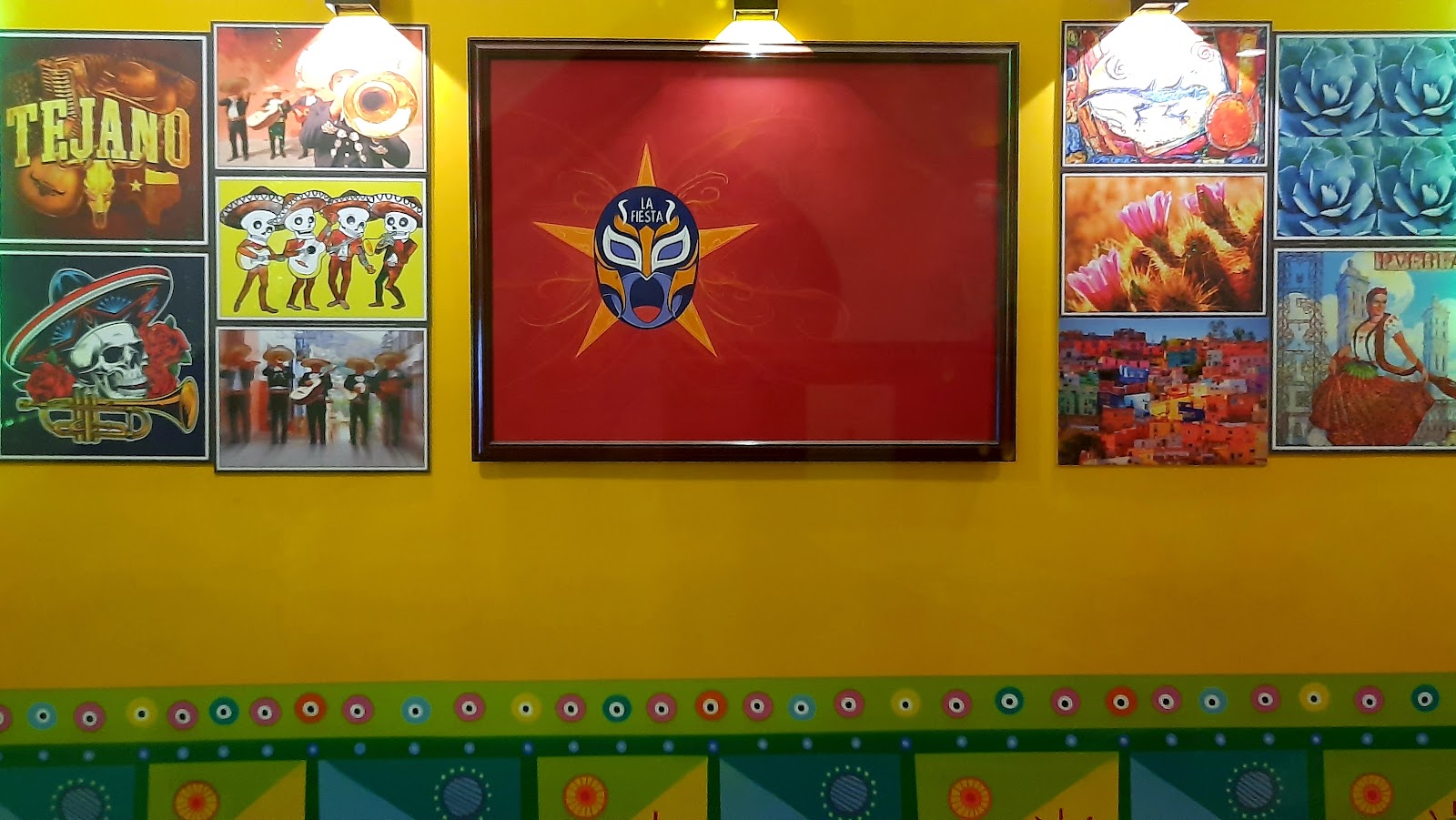 The mural in the La Fiesta dining room