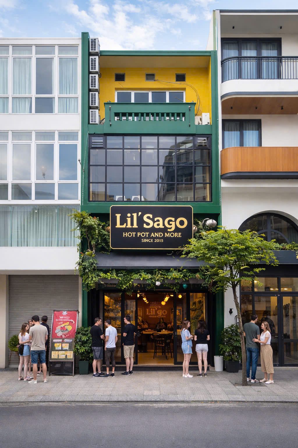 The sharing pot at Lil' Sago