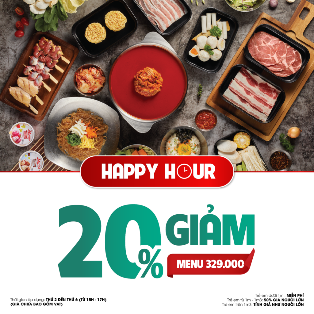 329 메뉴 해피아워 −20% 배너