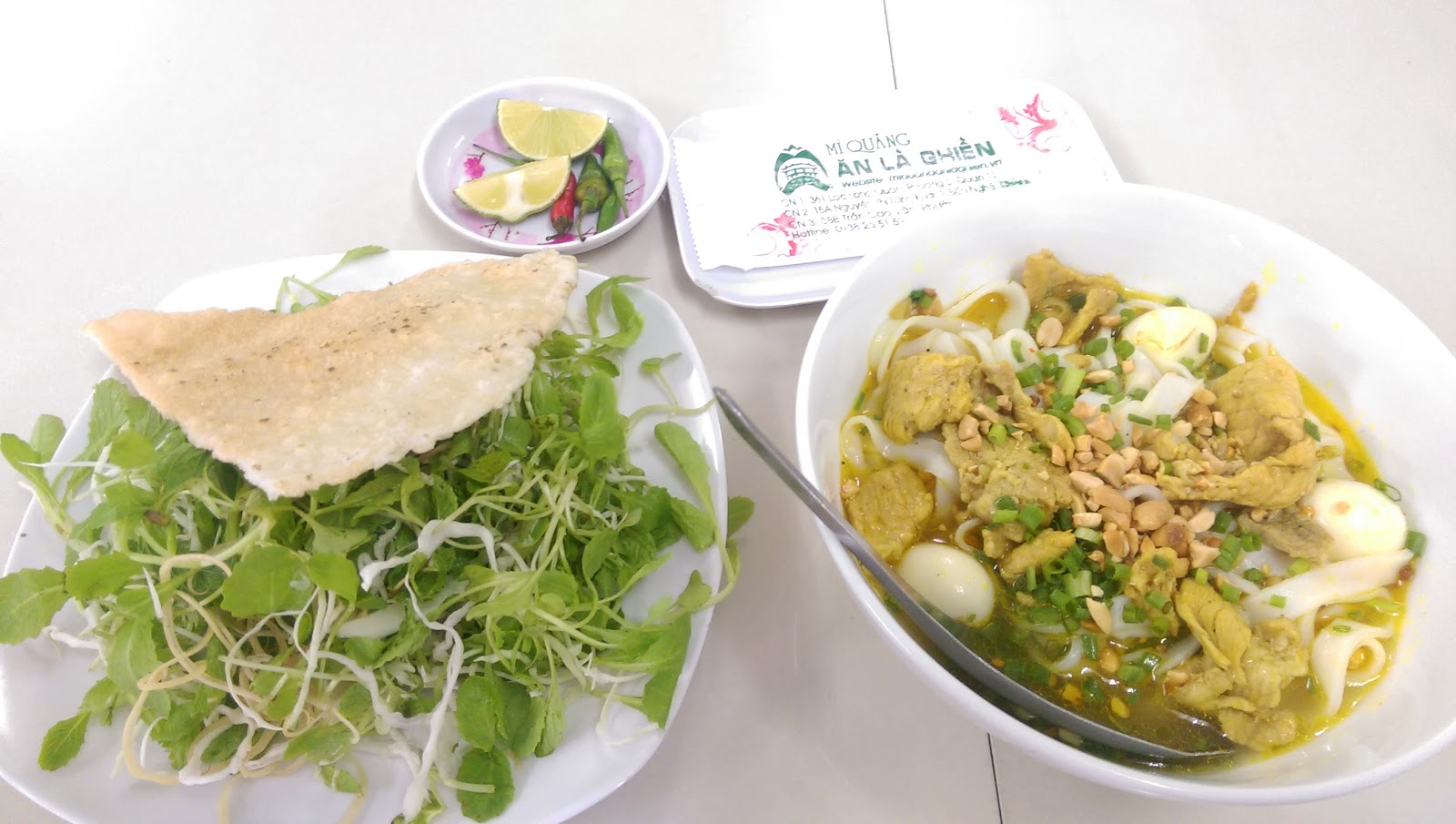 The Ăn Là Ghiền herb plate (pending the venue photo pass)
