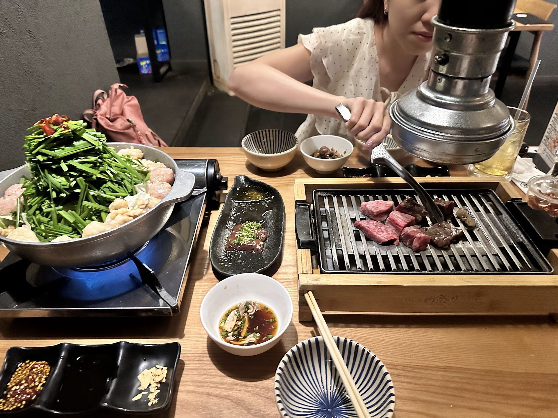 Phòng ăn của Motsunabe Rakutenchi