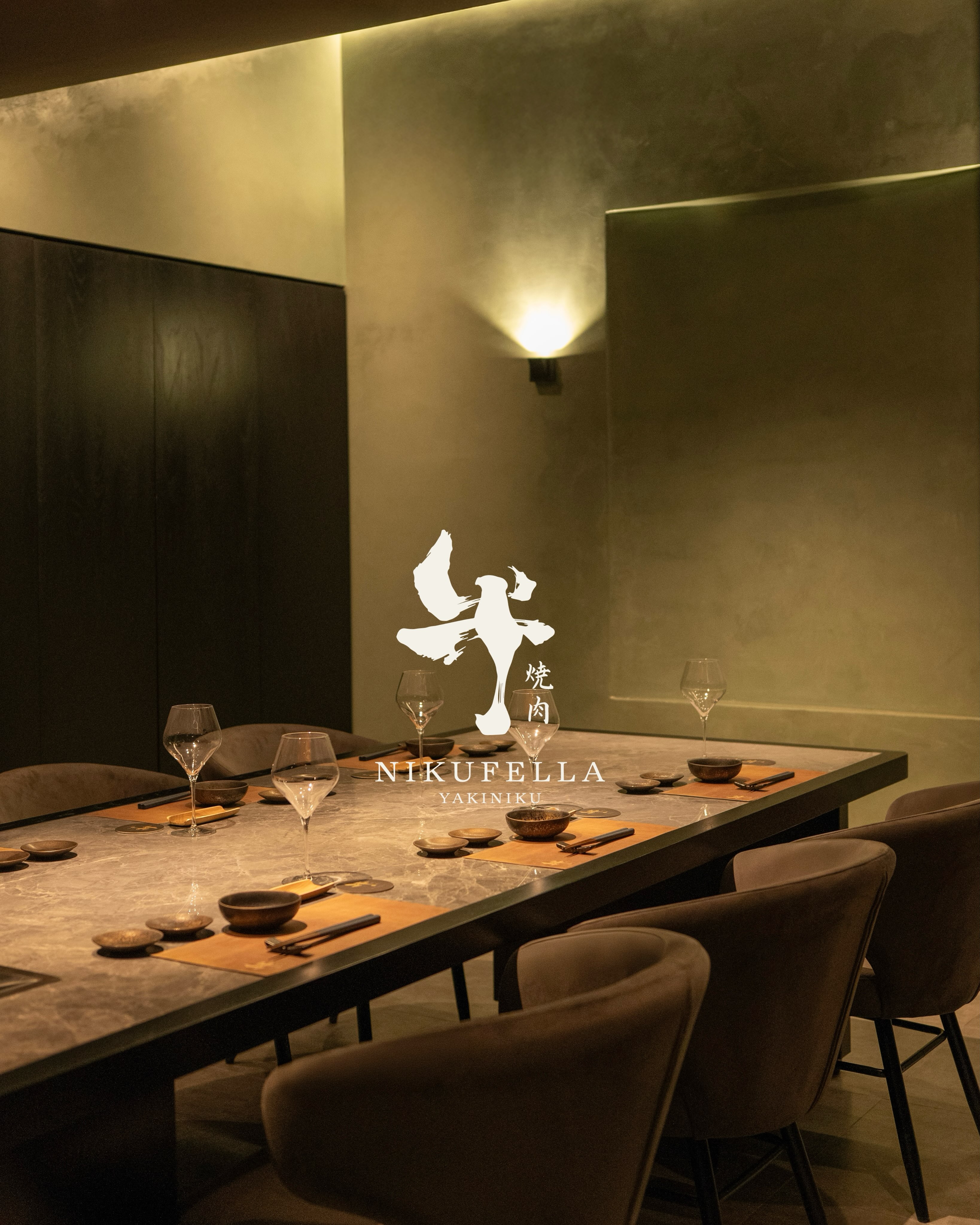 The private dining room at Niku Fella, 44–46 Nguyen An Ninh