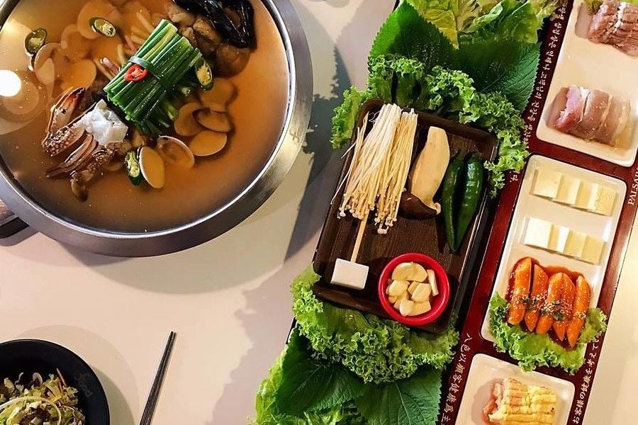 Grilled dishes at Palsaik Dong Du