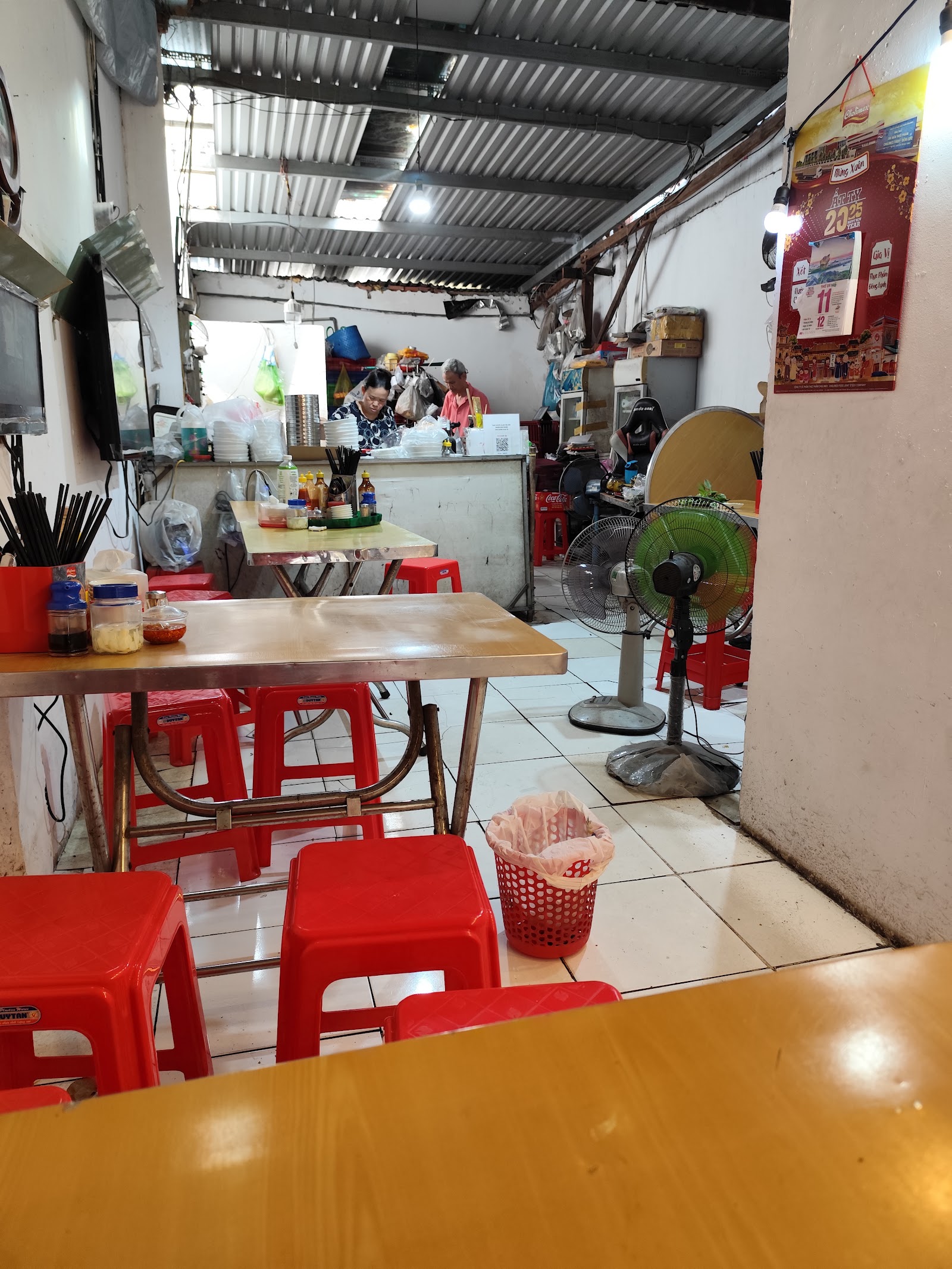 Inside the shop — simple, cozy seating