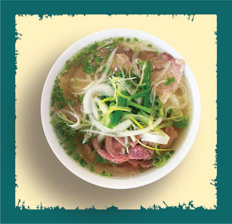 A Hanoi-style pho bowl at night (pending the venue photo pass)