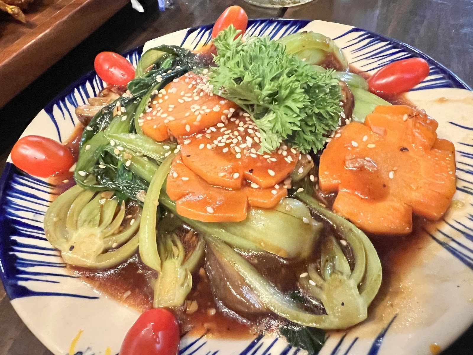 Stir-fried bok choy