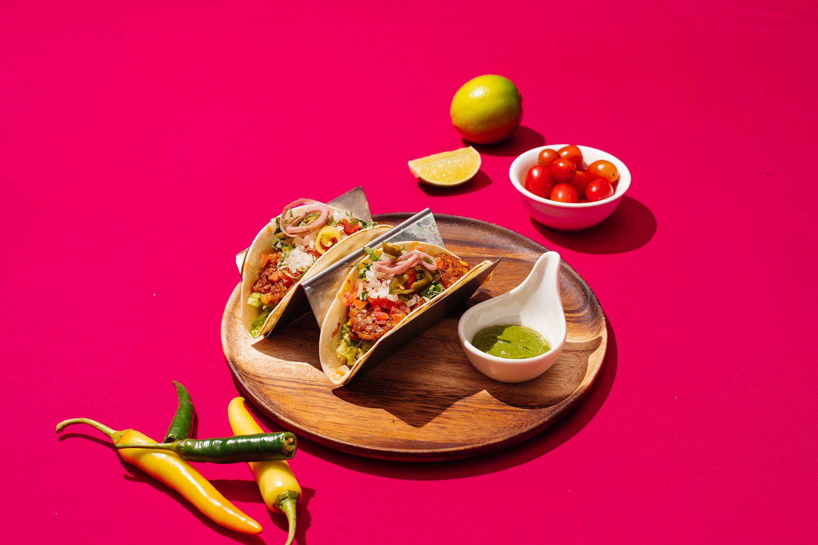 Tacos của quán — cận cảnh