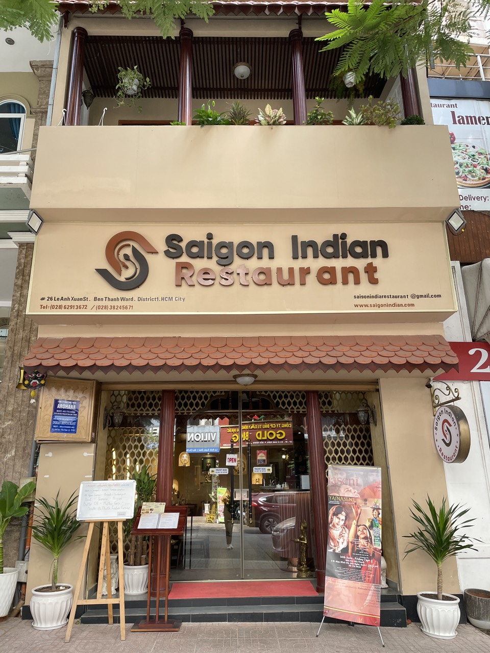 The Saigon Indian façade