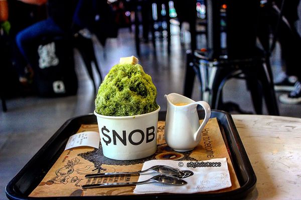 Bingsu matcha Snob Coffee