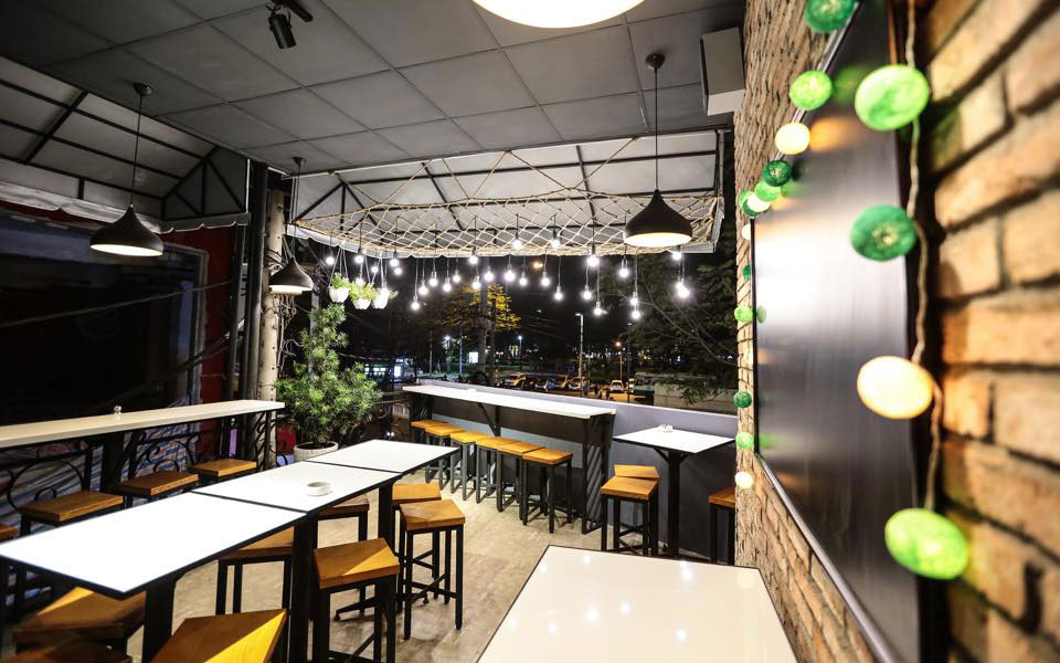 The open space at night