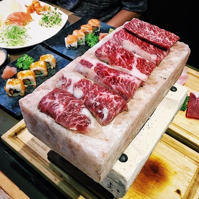Beef on a salt block — visitor photo