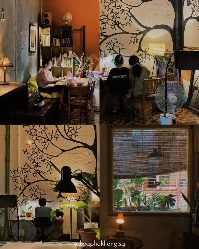 Things Café — các góc học và làm việc dưới đèn ấm