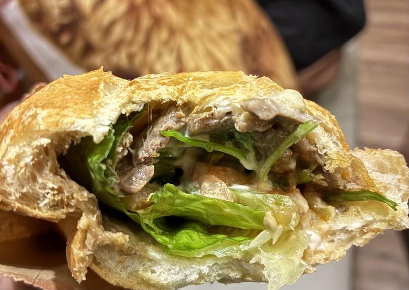 Steak & cheese banh mi