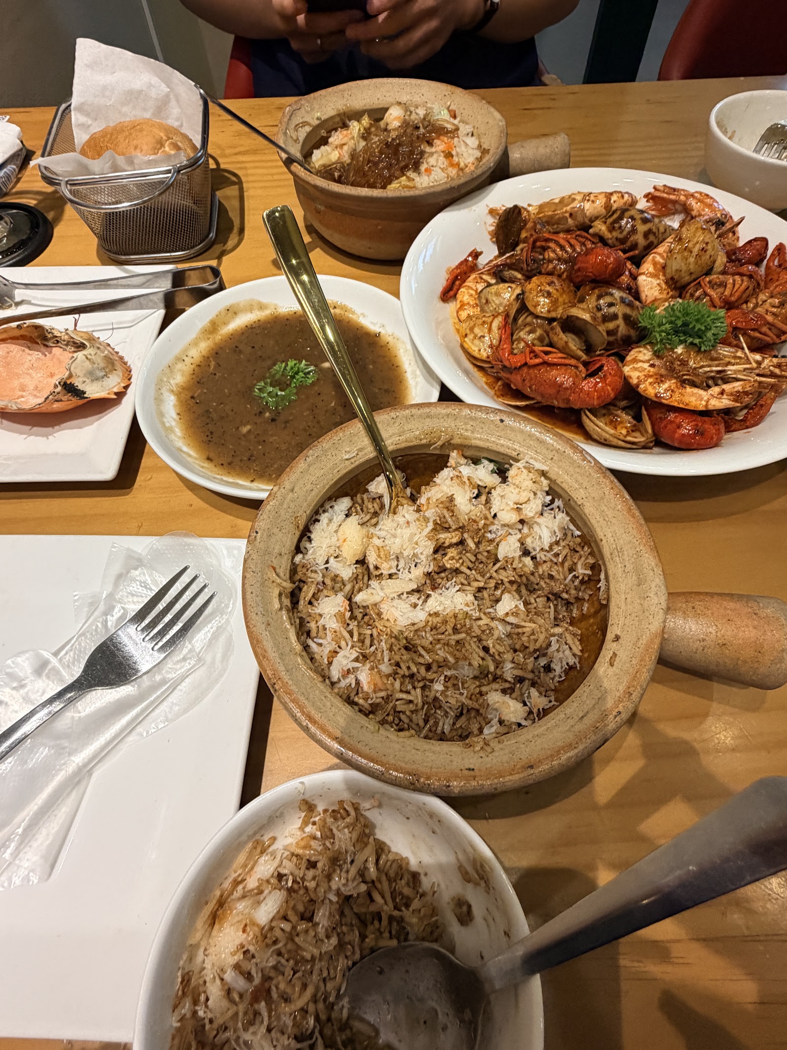 The crab feast at Vua Cua